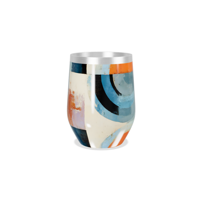 Copo Térmico Slim - Estampa Abstrata Colorida