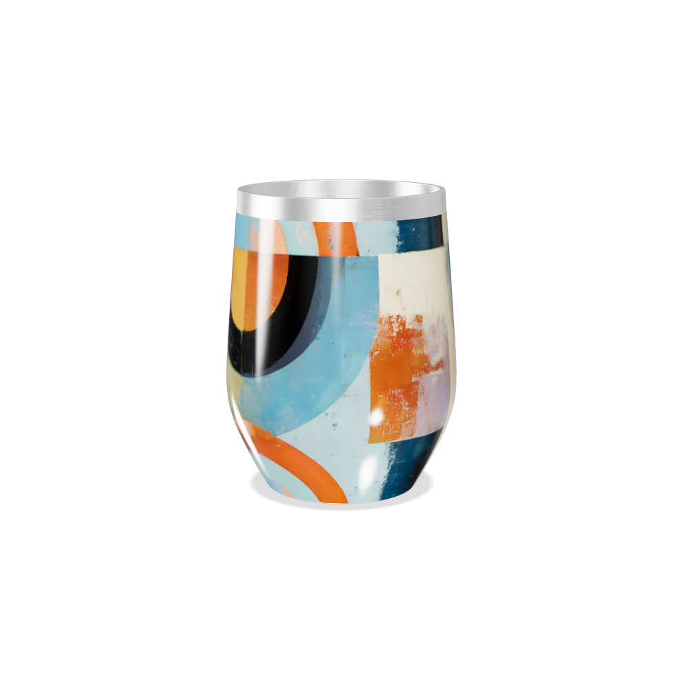 Copo Térmico Slim - Estampa Abstrata Colorida