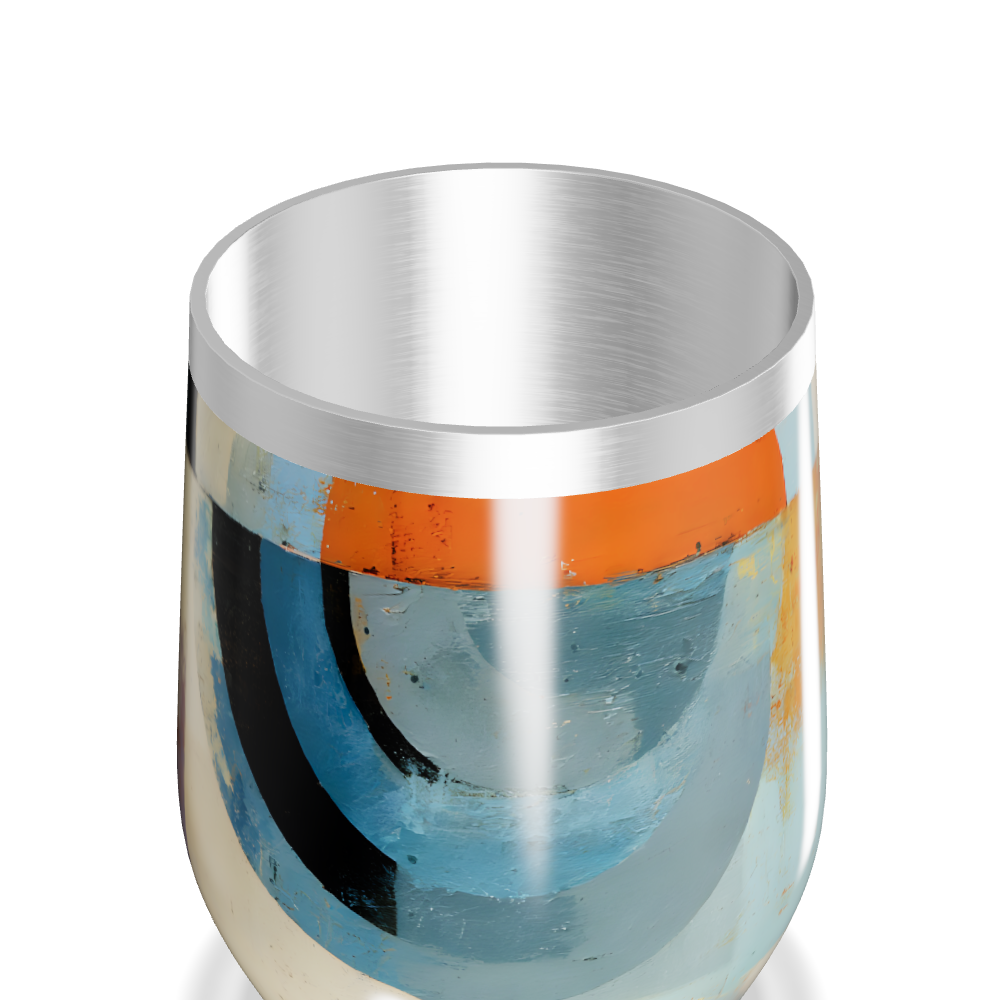 Copo Térmico Slim - Estampa Abstrata Colorida