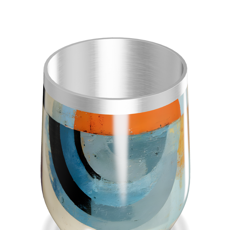 Copo Térmico Slim - Estampa Abstrata Colorida