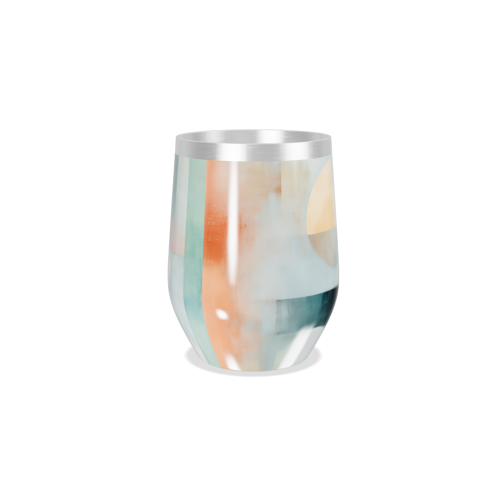 Copo Térmico Slim - Geométrico Azul Inox