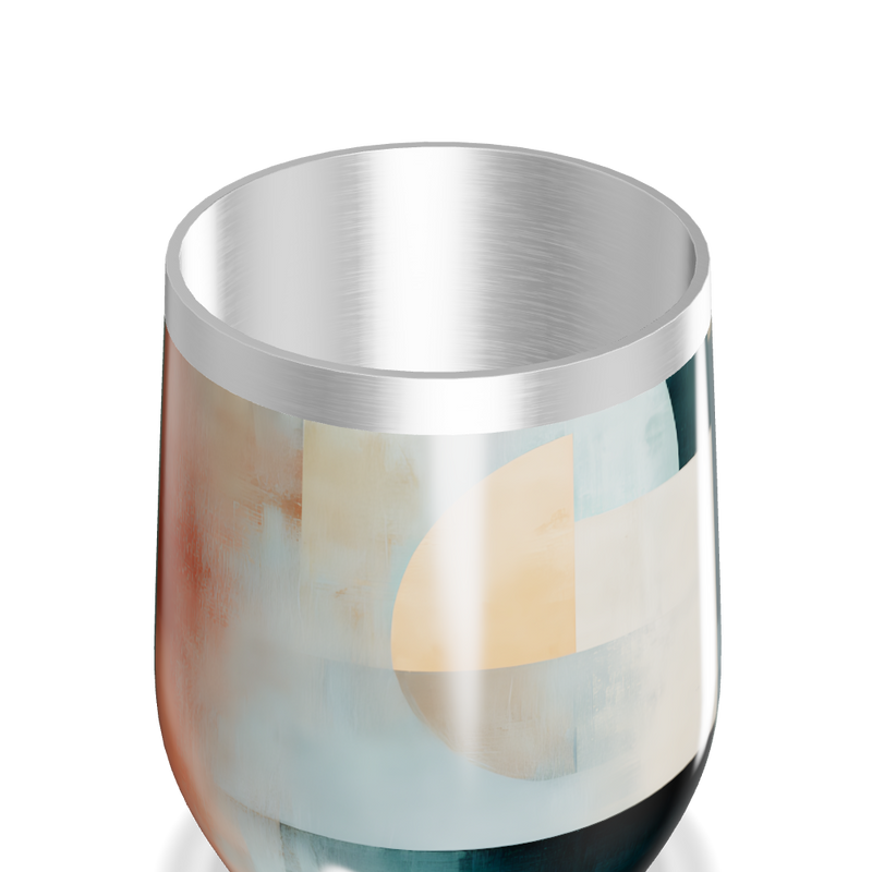 Copo Térmico Slim - Geométrico Azul Inox