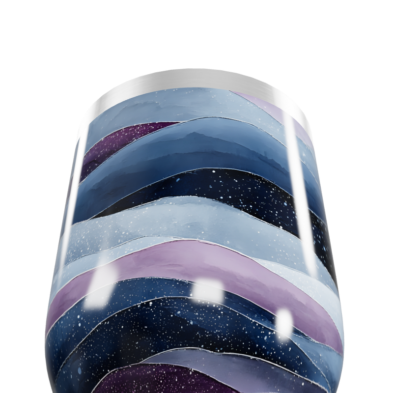 Copo Térmico Slim - Ondas Coloridas Inox