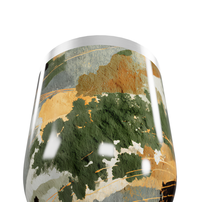 Copo Térmico Slim - Estampa Abstrata Multicor