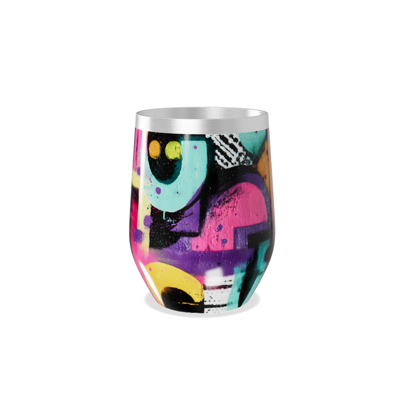 Copo Térmico Slim - Estampado Colorido Aço Inox