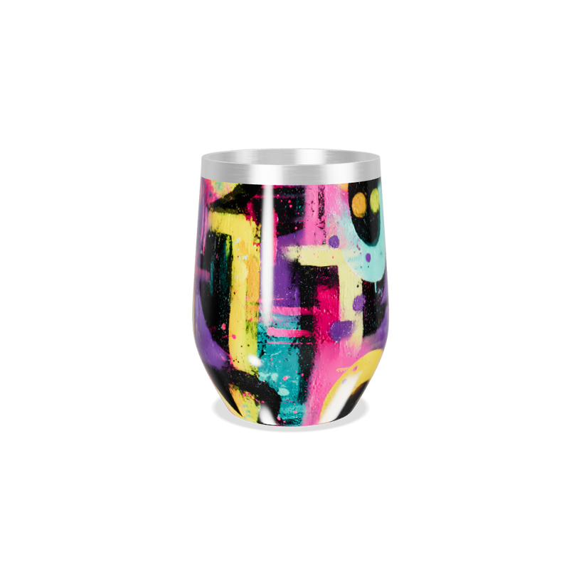 Copo Térmico Slim - Estampado Colorido Aço Inox