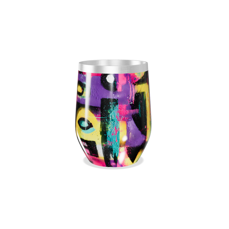 Copo Térmico Slim - Estampado Colorido Aço Inox