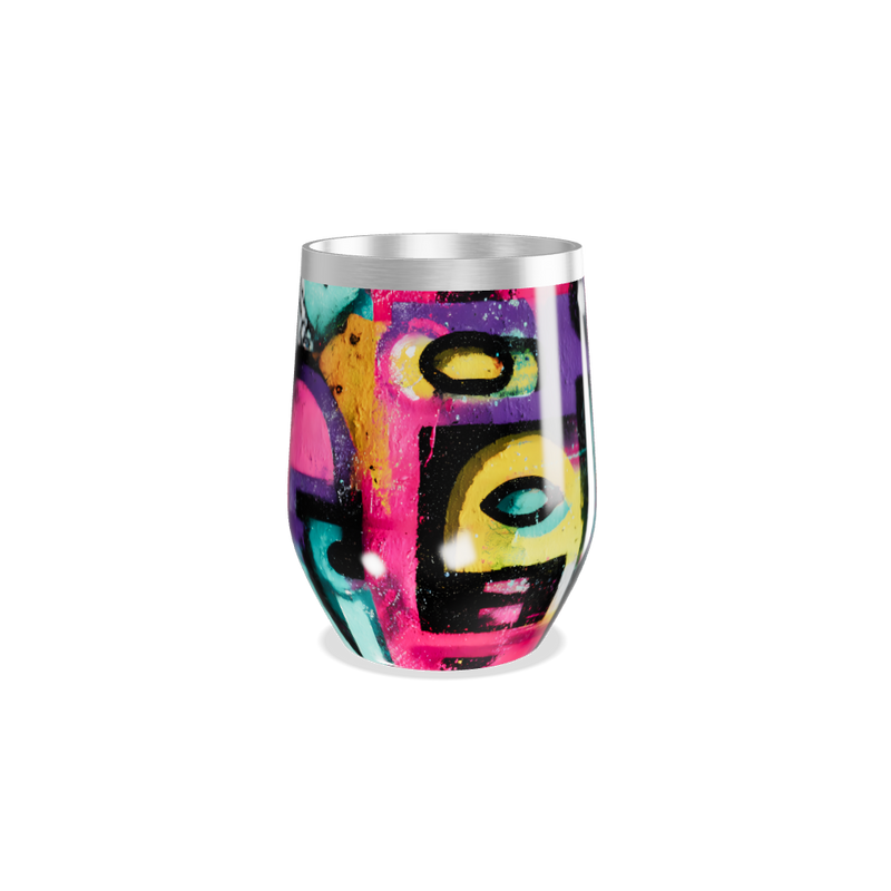 Copo Térmico Slim - Estampado Colorido Aço Inox