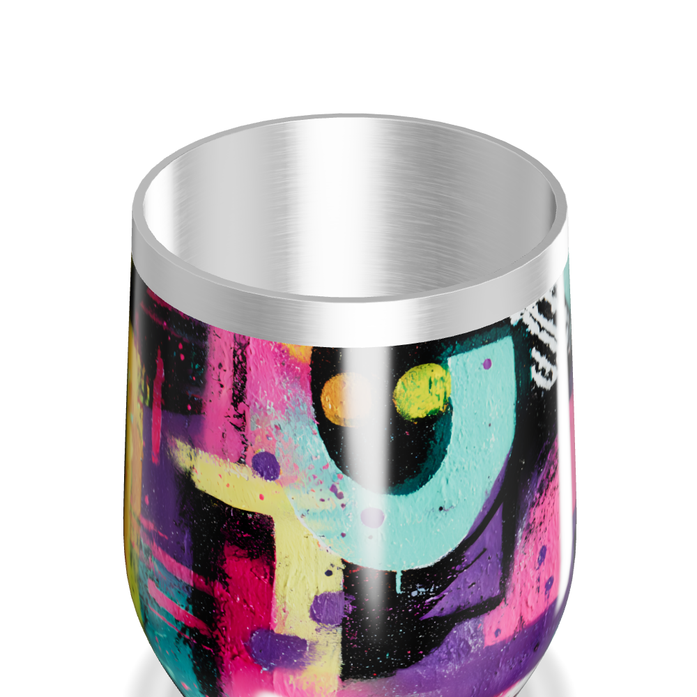 Copo Térmico Slim - Estampado Colorido Aço Inox