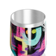 Copo Térmico Slim - Estampado Colorido Aço Inox