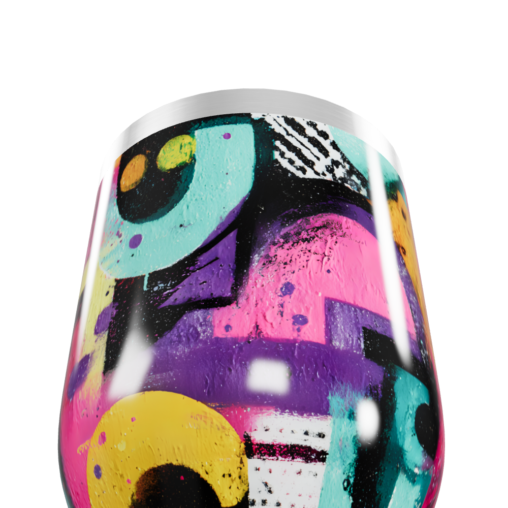 Copo Térmico Slim - Estampado Colorido Aço Inox