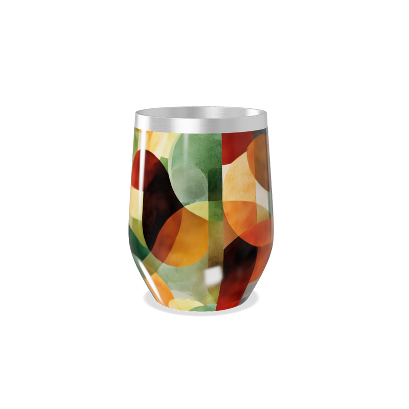 Copo Térmico Slim - Com Estampa Geométrica Colorida