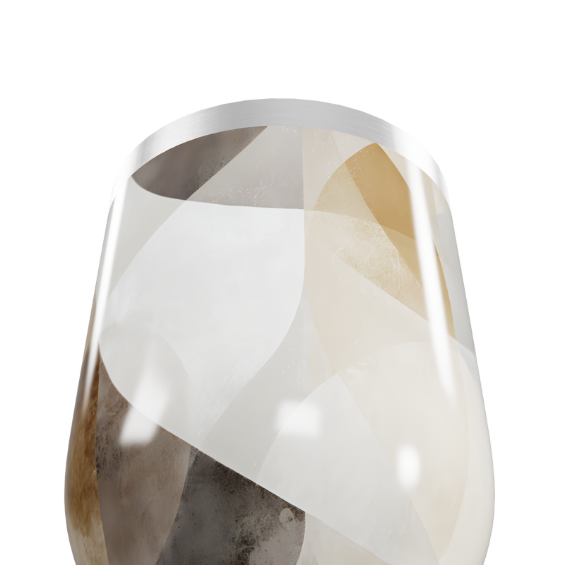 Copo Térmico Slim - Geométrico Bege Aço Inox