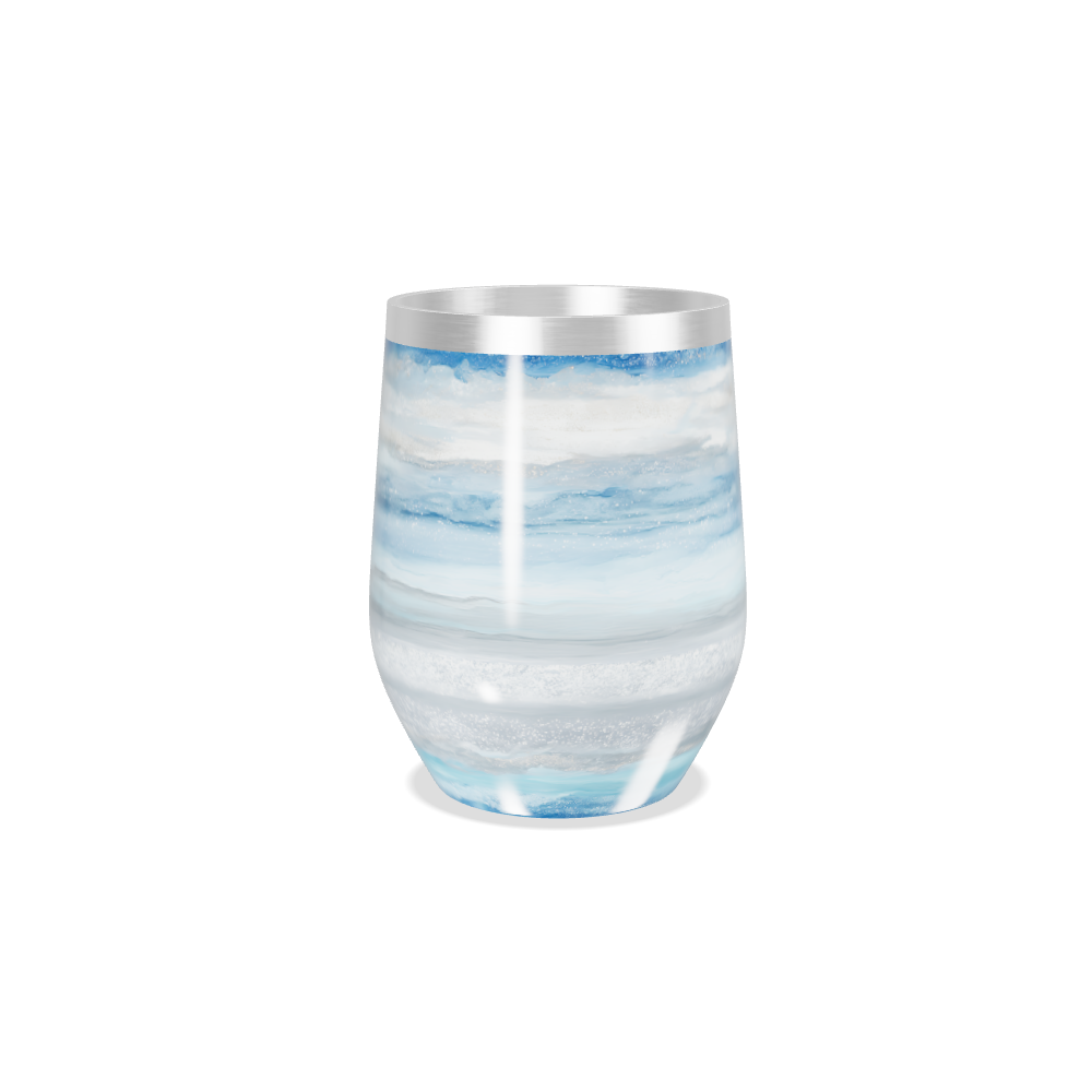 Copo Térmico Slim - Azul Marmorizado Inox