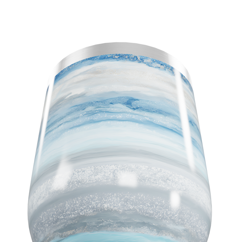 Copo Térmico Slim - Azul Marmorizado Inox