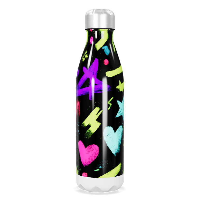 Garrafa Inox - Estampa Neon Cores Vivas
