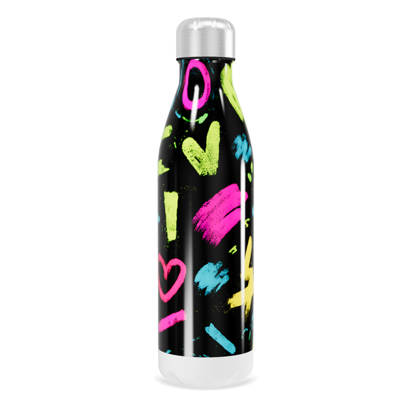 Garrafa Inox - Estampa Neon Cores Vivas