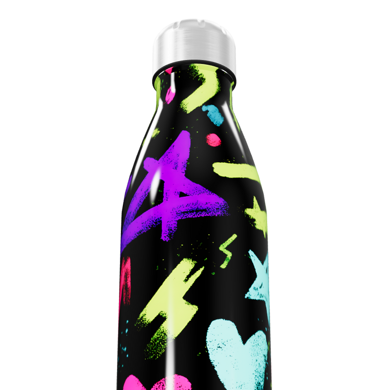 Garrafa Inox - Estampa Neon Cores Vivas