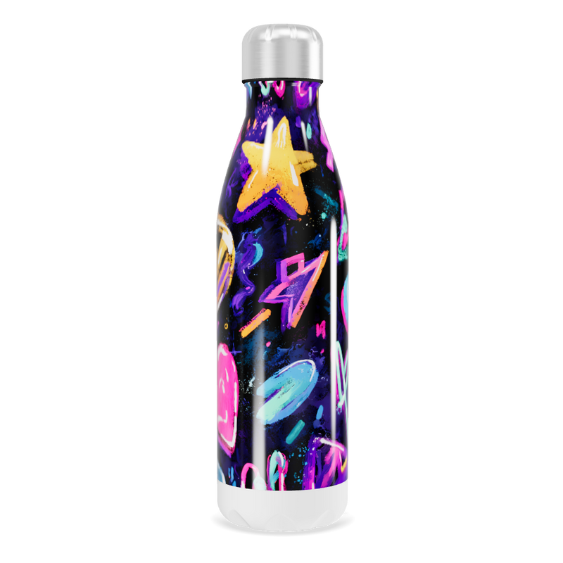 Garrafa Inox Estampada Neon 750ml