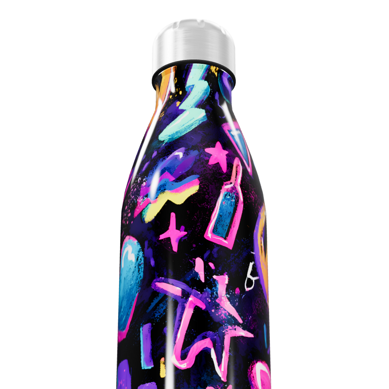 Garrafa Inox Estampada Neon 750ml