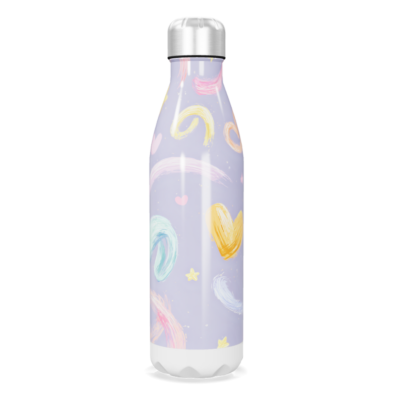 Garrafa Inox - Estampa Cores Pastel