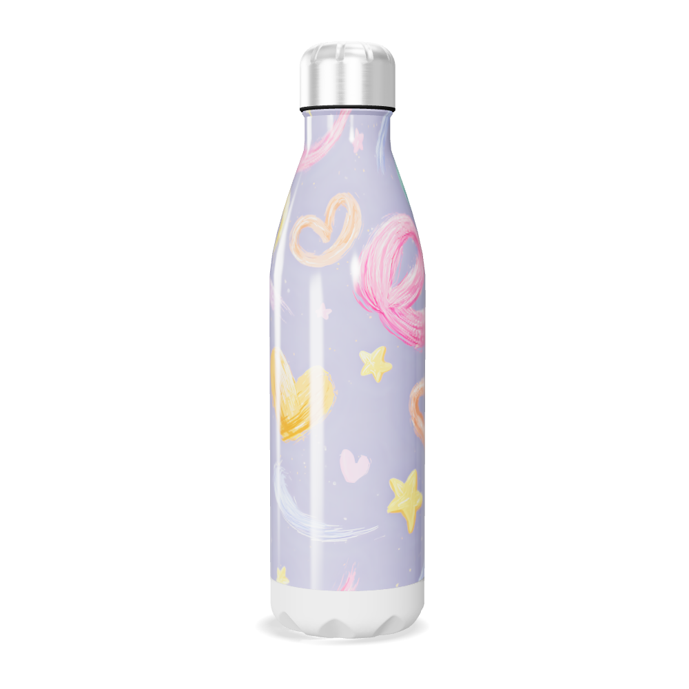 Garrafa Inox - Estampa Cores Pastel