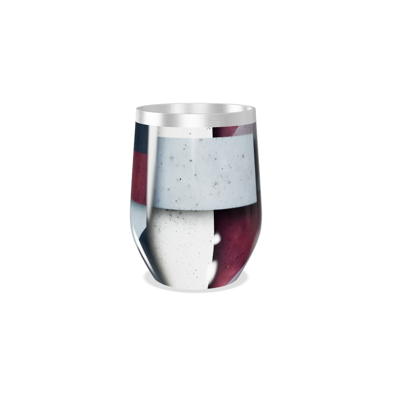 Copo Térmico Slim - Geométrico Azul e Cinza