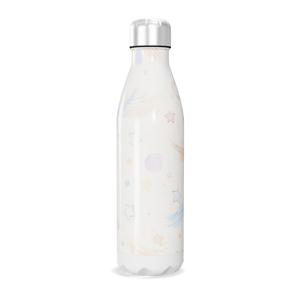 Garrafa Inox - Estampa Estrelas Coloridas