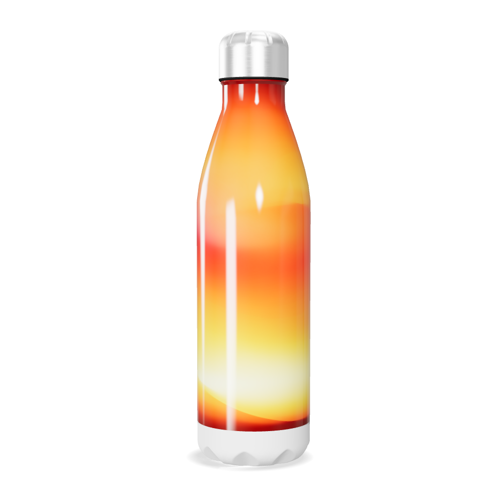 Garrafa Inox - Degradê Laranja Amarelo