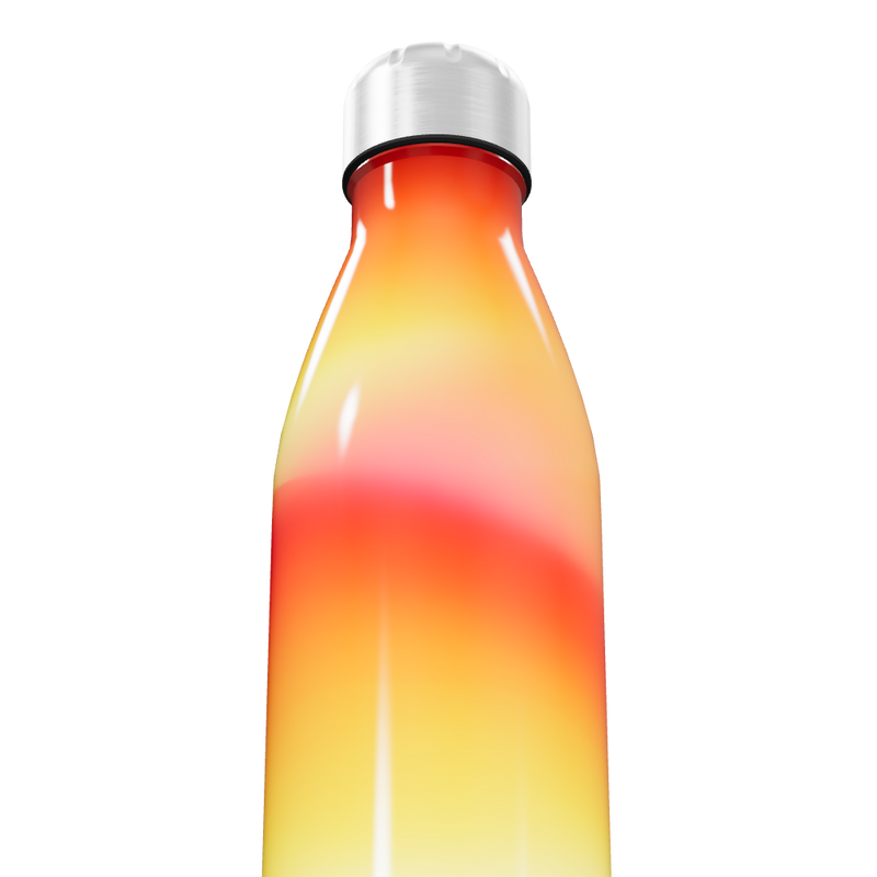 Garrafa Inox - Degradê Laranja Amarelo