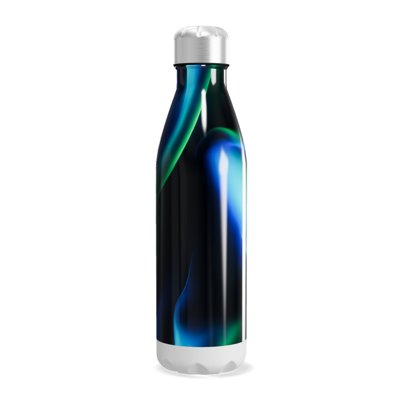 Garrafa Inox Estampa Azul-Verde