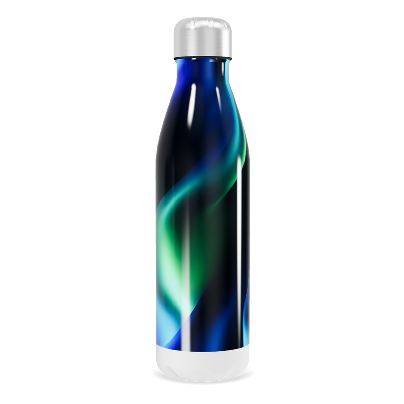 Garrafa Inox Estampa Azul-Verde