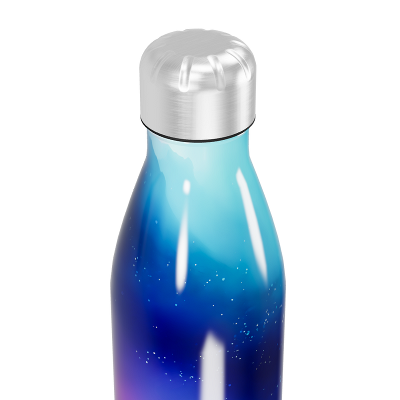 Garrafa Inox - Estampa Galáxia Azul