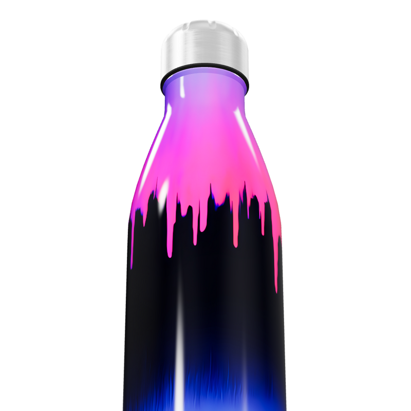 Garrafa Inox - Degradê Rosa e Azul