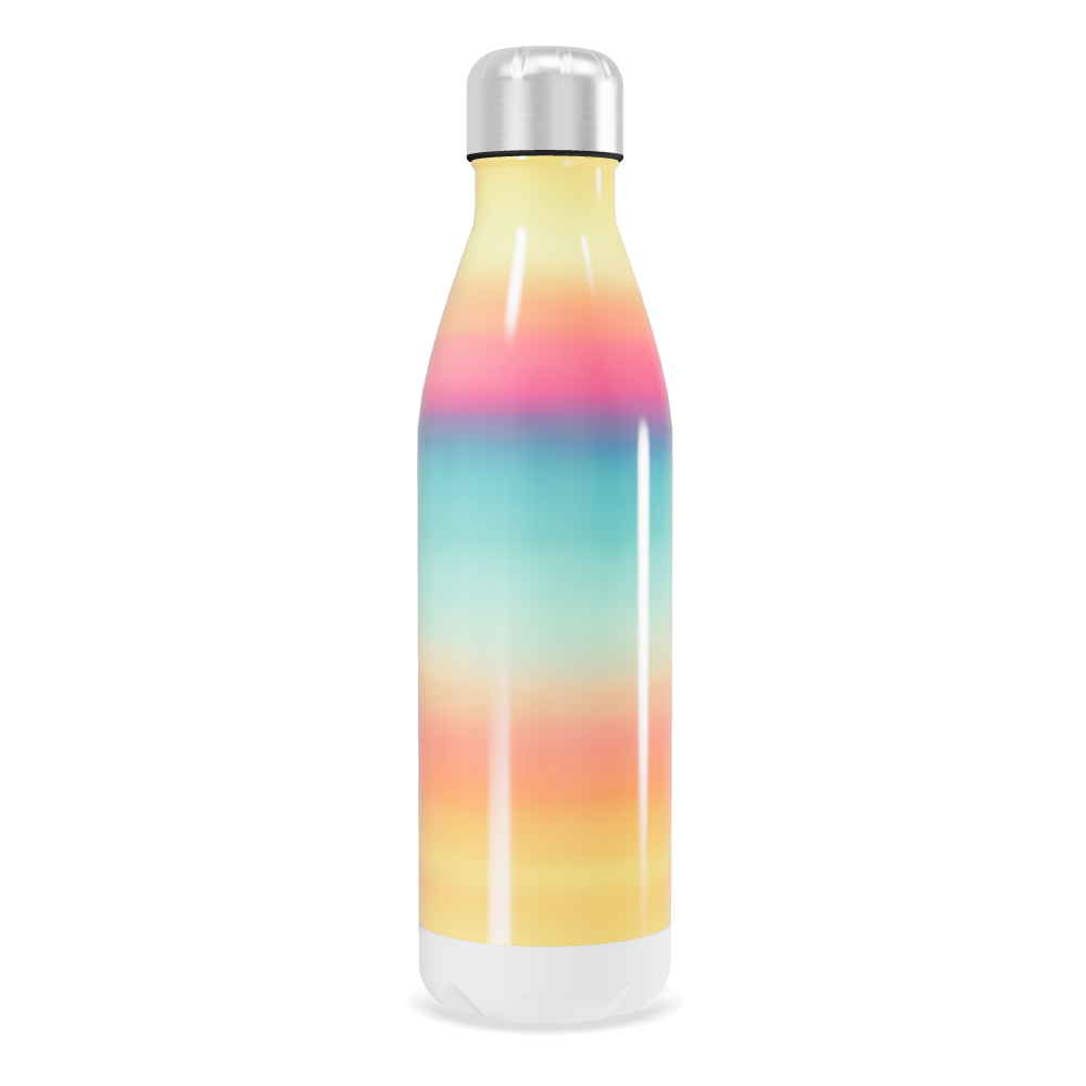 Garrafa Inox - Listras Multicoloridas