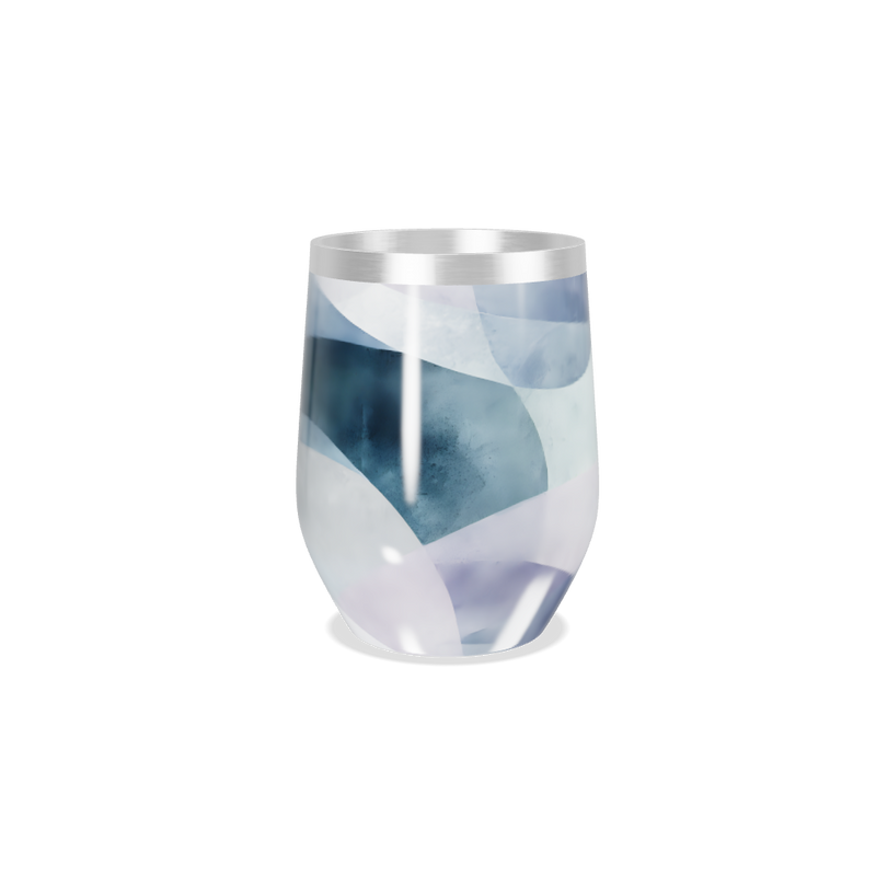 Copo Térmico Slim - Azul Marmorizado Inox