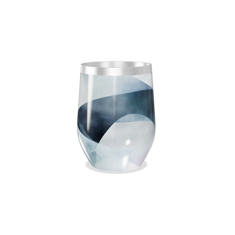 Copo Térmico Slim - Azul Marmorizado Inox