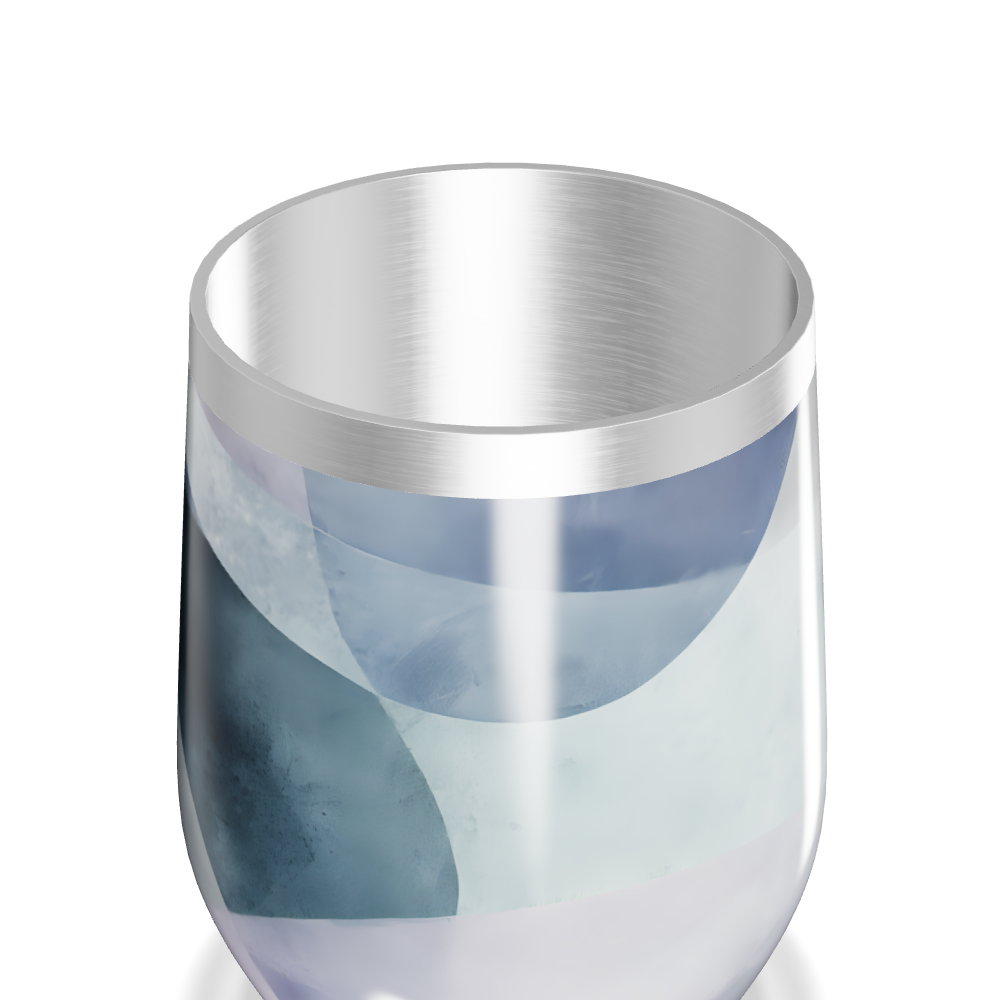 Copo Térmico Slim - Azul Marmorizado Inox