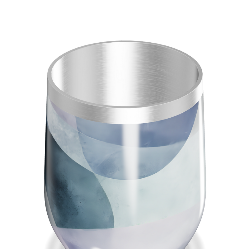 Copo Térmico Slim - Azul Marmorizado Inox