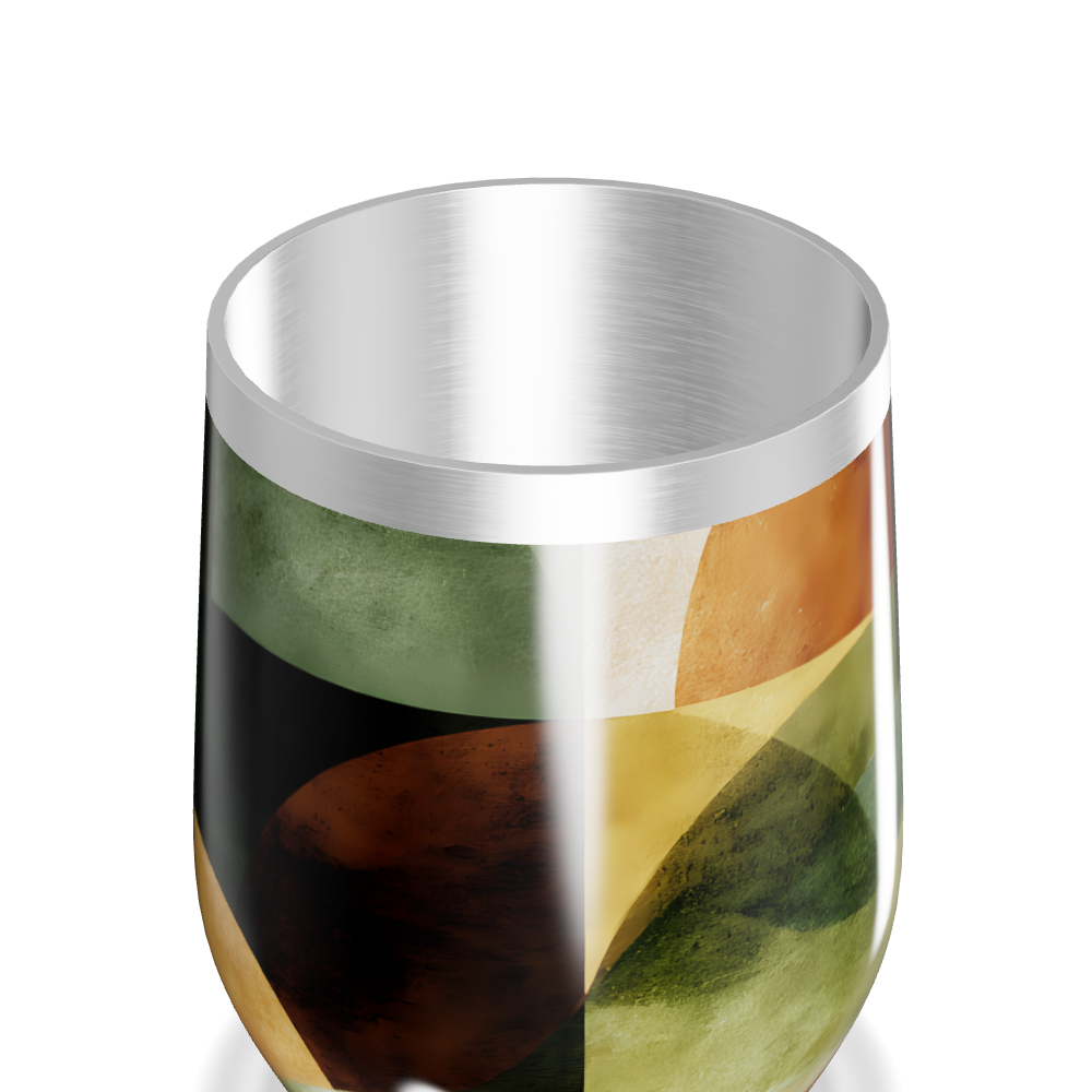 Copo Térmico Slim - Geométrico Colorido Inox