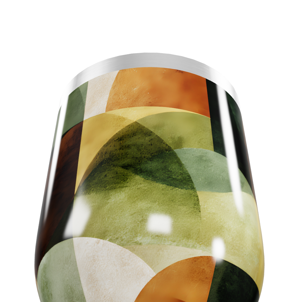 Copo Térmico Slim - Geométrico Colorido Inox