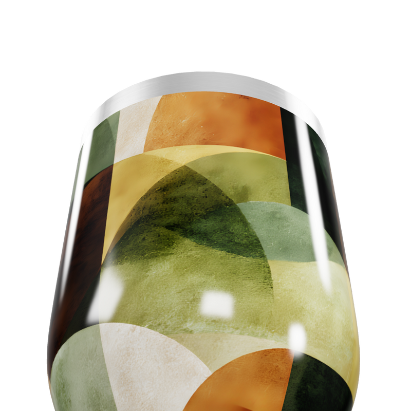 Copo Térmico Slim - Geométrico Colorido Inox