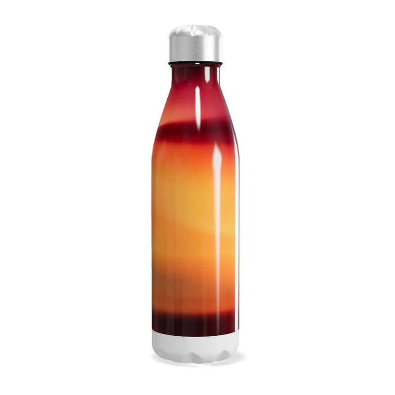 Garrafa Inox - Degradê Vermelho e Laranja