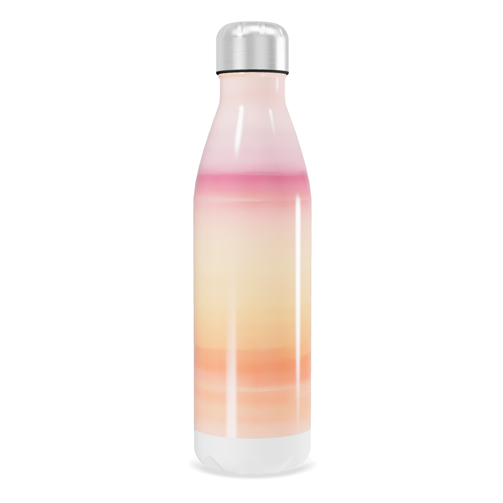 Garrafa Inox Gradiente Rosa e Laranja