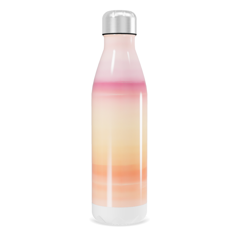Garrafa Inox Gradiente Rosa e Laranja