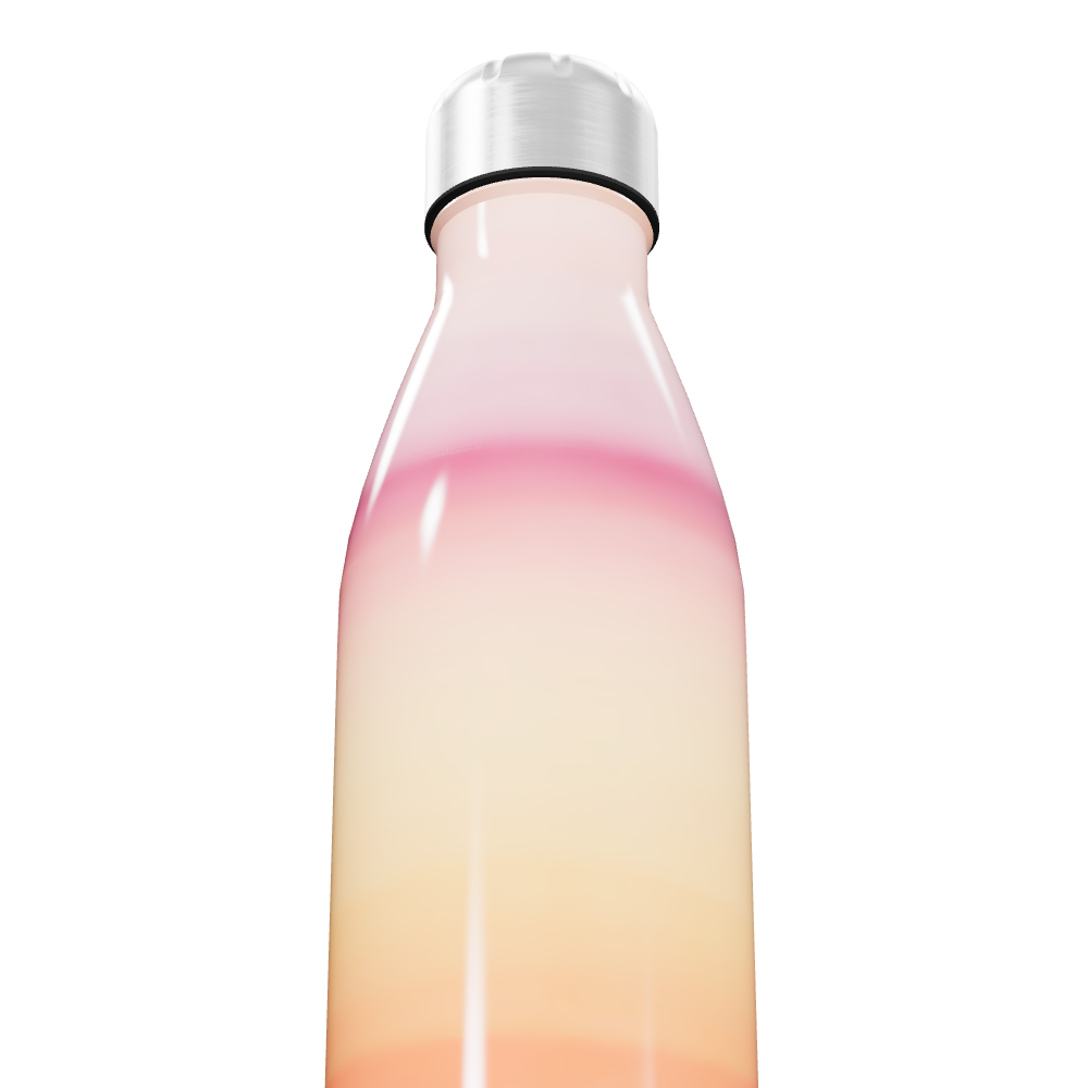 Garrafa Inox Gradiente Rosa e Laranja