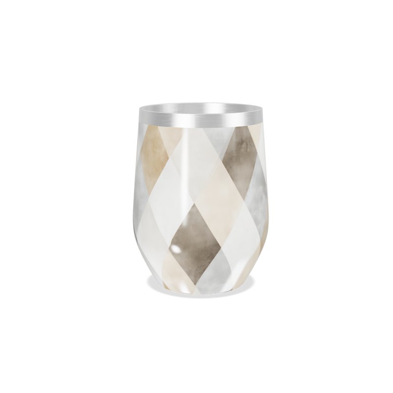 Copo Térmico Slim - Estampa Geométrica Bege