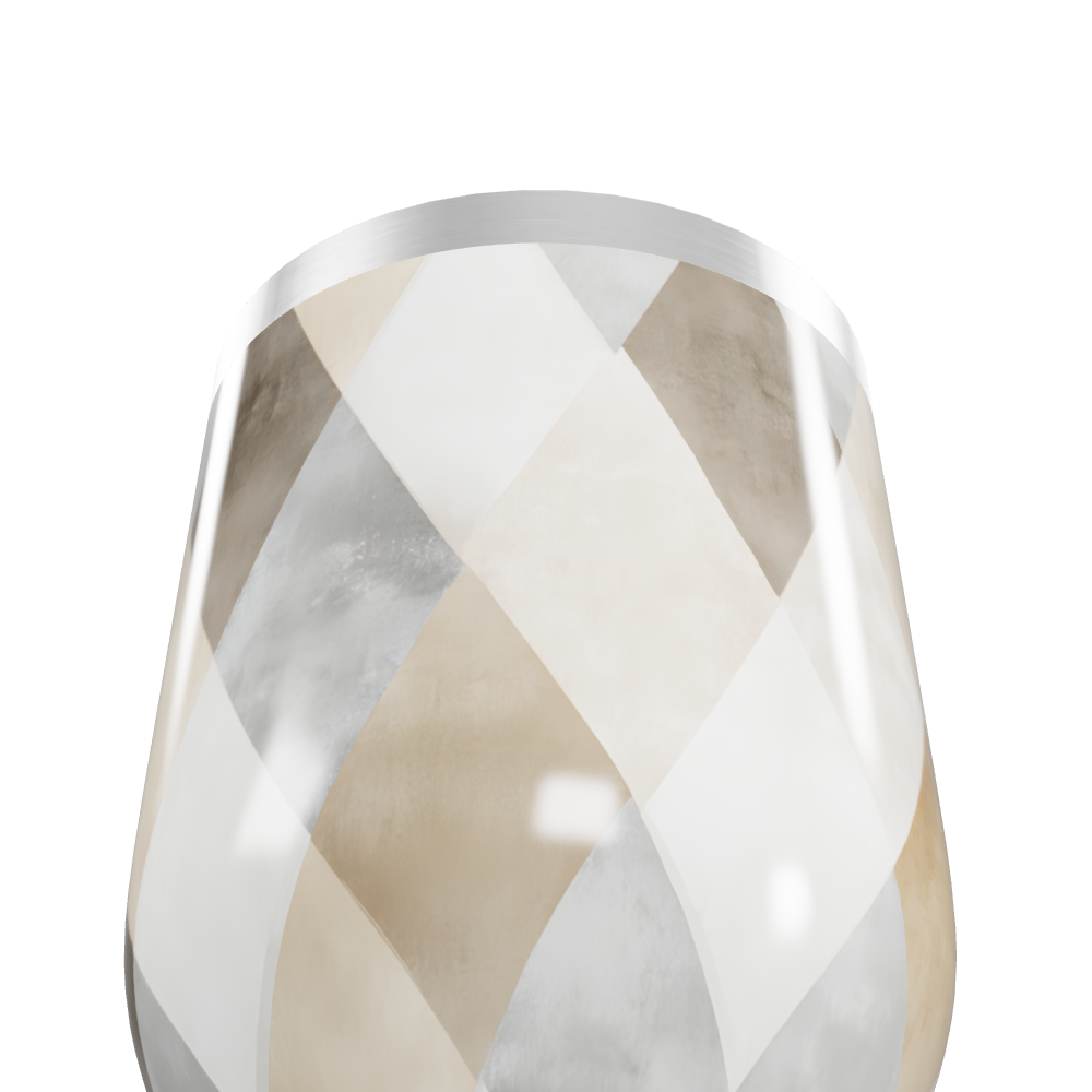 Copo Térmico Slim - Estampa Geométrica Bege