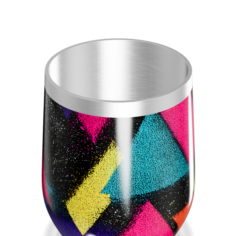 Copo Térmico Slim - Geométrico Colorido Inox