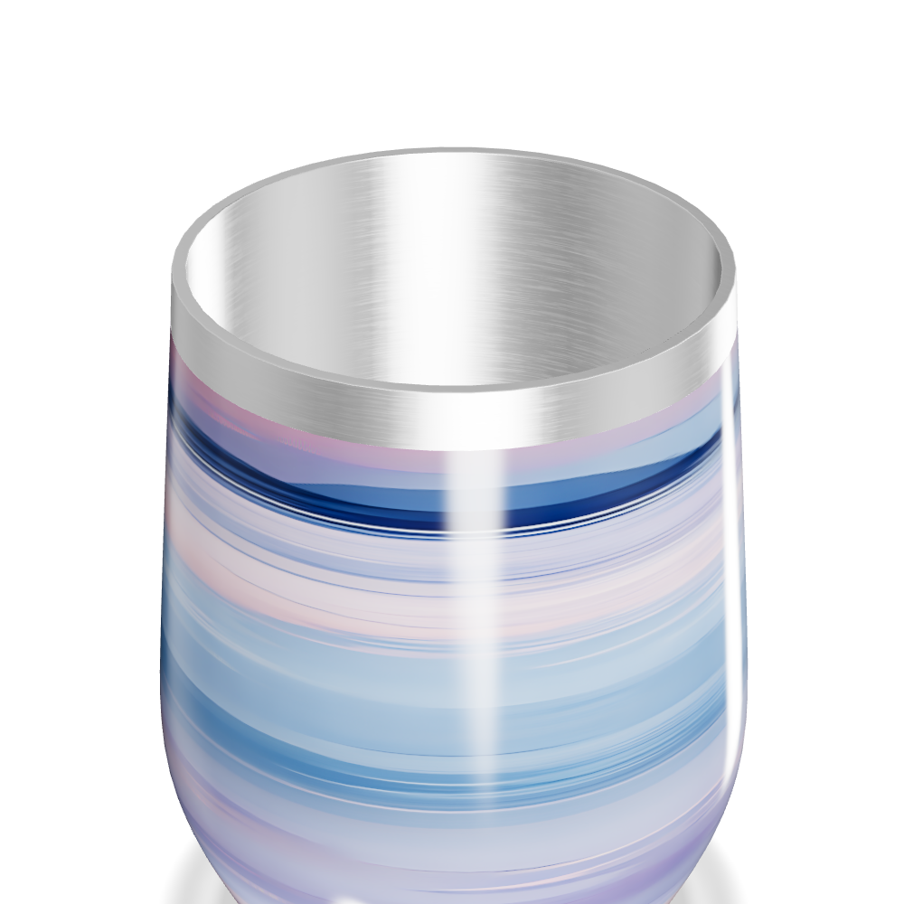 Copo Térmico Slim - Azul Listrado Aço